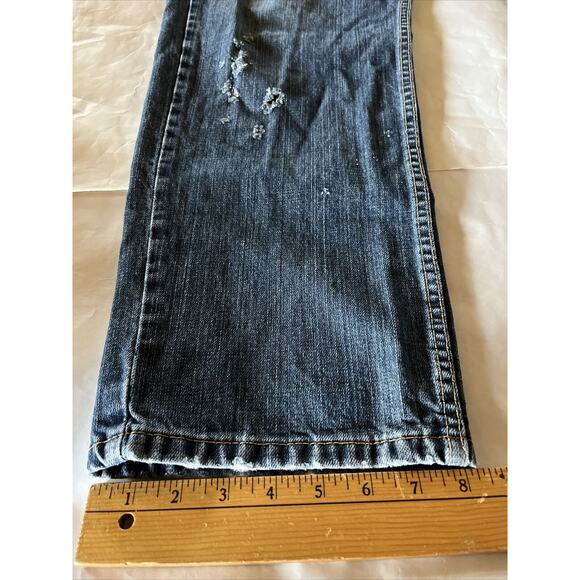 Levis 559 Jeans Men’s 36x30 Blue Medium Wash Cotton Denim Outdoor Y2K Distressed - Picture 5 of 16